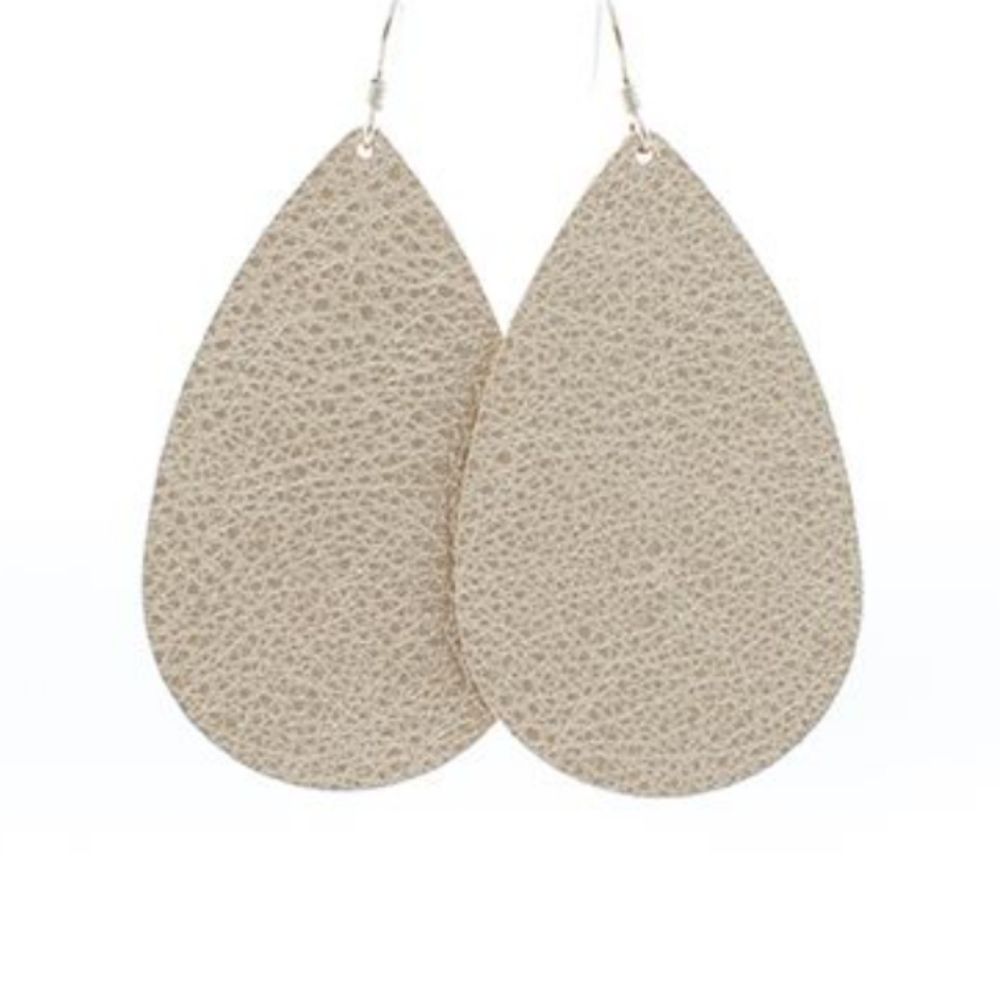 Nickel & Suede leather earrings